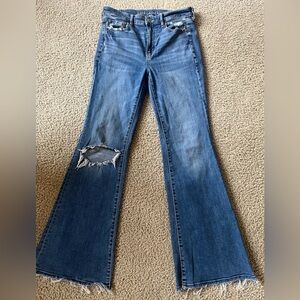 American Eagle high rise flare size 4